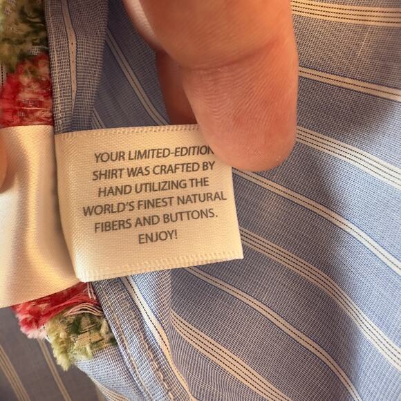 NWT Calder Carmel Limited Ed 1/70 Button Down Long Sleeve Floral Shirt Size XXL - Picture 11 of 12